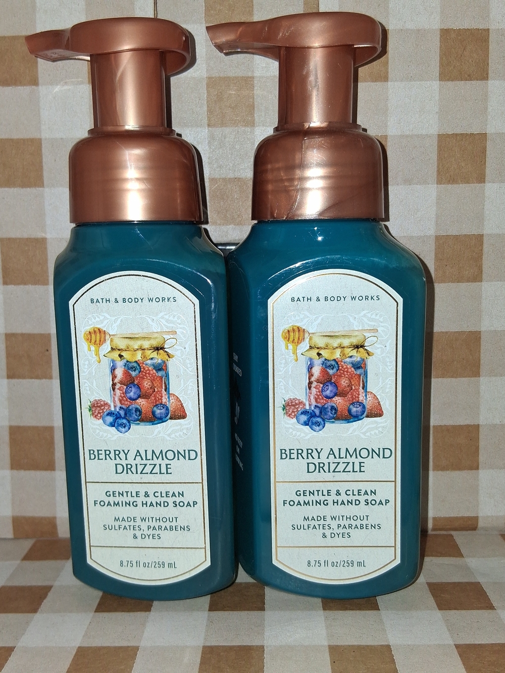 Bath & Body Works Berry Almond Drizzle Gentle Foaming Hand Soap  8.75oz Set Of 2